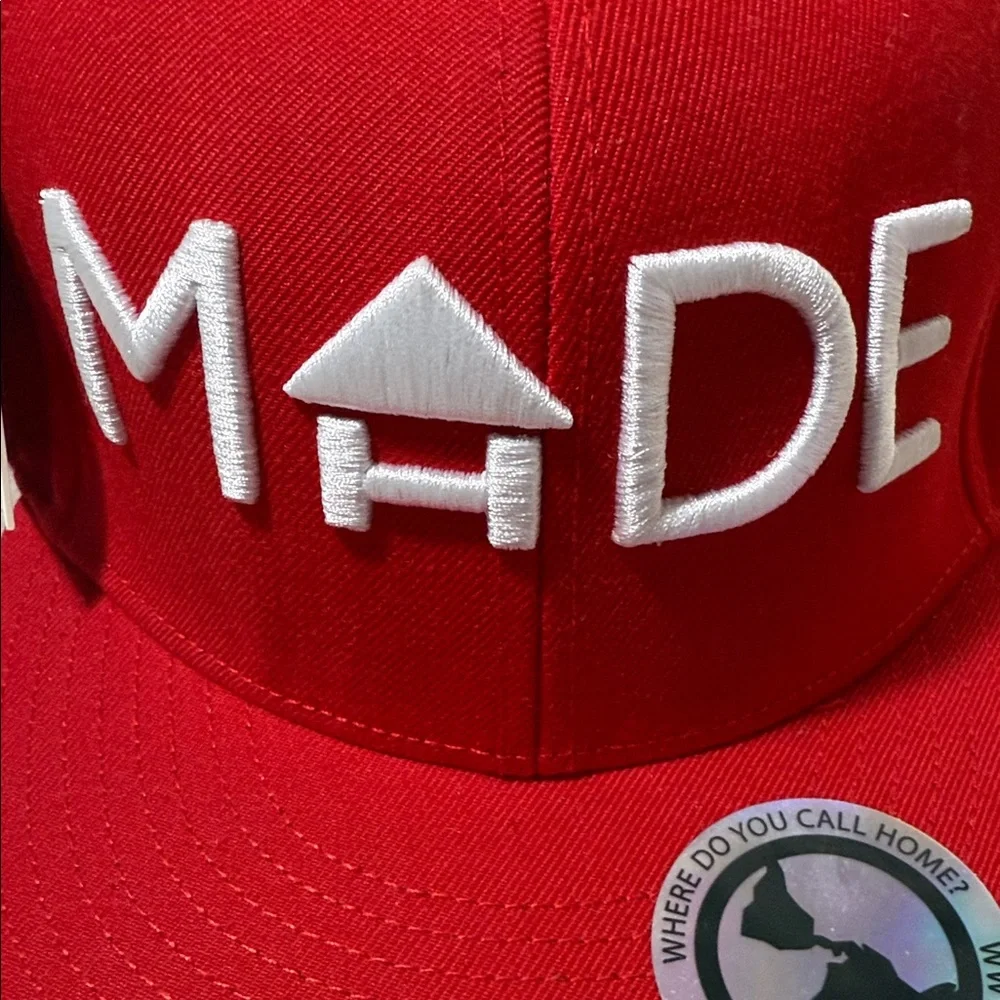 Red MADE Snapback Hat - Picture 4 of 11